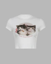 Süßes und Psycho-Kätzchen Baby T-Shirt